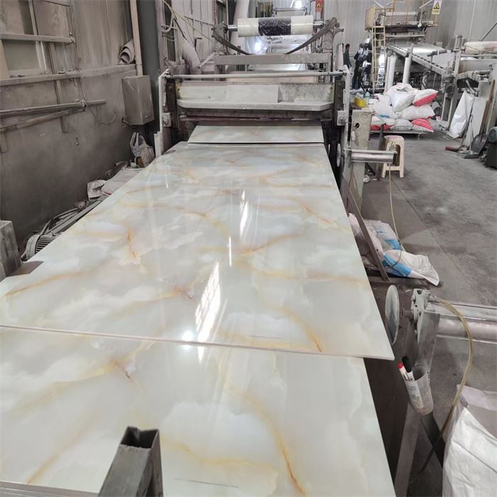2.8mm PVC Marble Fèy Uv Komisyon Konsèy